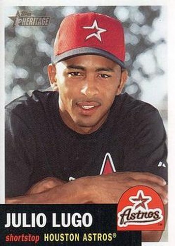 #154 Julio Lugo - Houston Astros - 2002 Topps Heritage Baseball