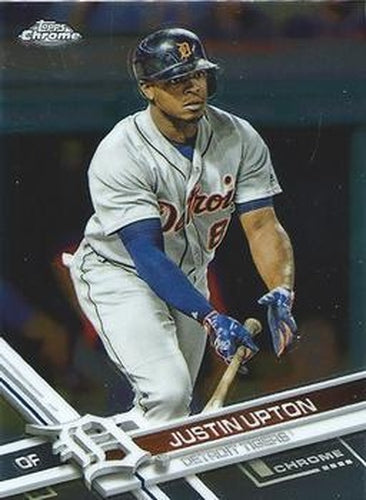 #154 Justin Upton - Detroit Tigers - 2017 Topps Chrome Baseball