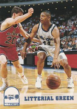 #154 Litterial Green - Orlando Magic - 1993-94 Hoops Basketball