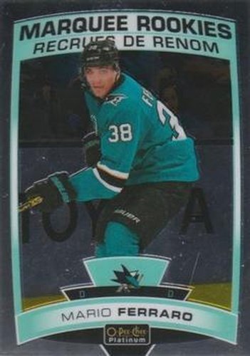 #154 Mario Ferraro - San Jose Sharks - 2019-20 O-Pee-Chee Platinum Hockey