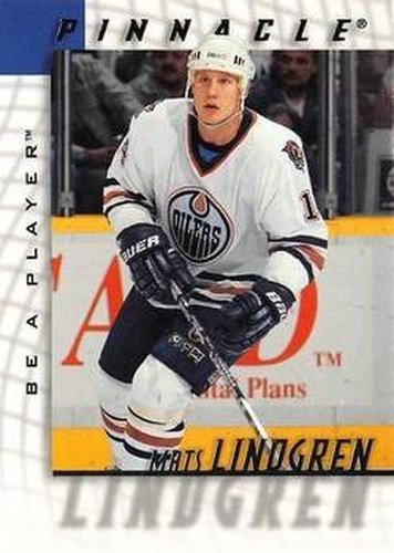 #154 Mats Lindgren - Edmonton Oilers - 1997-98 Pinnacle Be a Player Hockey