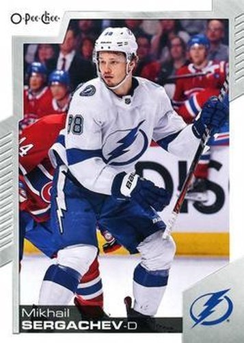 #154 Mikhail Sergachev - Tampa Bay Lightning - 2020-21 O-Pee-Chee Hockey