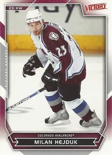 #154 Milan Hejduk - Colorado Avalanche - 2007-08 Upper Deck Victory Hockey