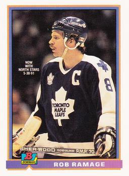 #154 Rob Ramage - Minnesota North Stars - 1991-92 Bowman Hockey