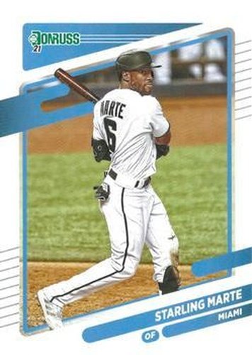 #154 Starling Marte - Miami Marlins - 2021 Donruss Baseball