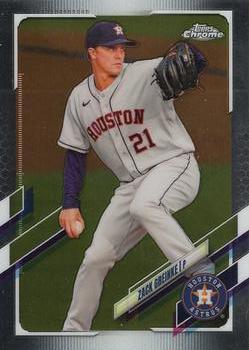 #154 Zack Greinke - Houston Astros - 2021 Topps Chrome Baseball