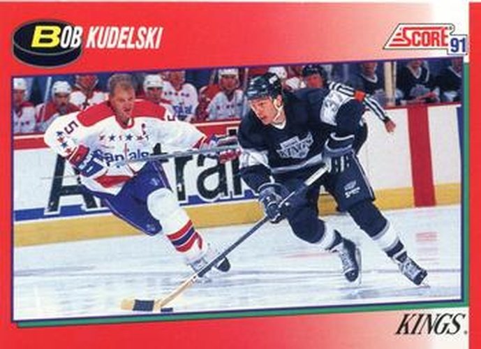 #154 Bob Kudelski - Los Angeles Kings - 1991-92 Score Canadian Hockey