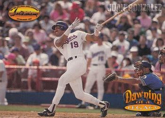 #154 Juan Gonzalez - Texas Rangers - 1993 Ted Williams Baseball