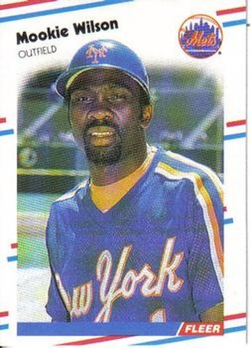 #154 Mookie Wilson - New York Mets - 1988 Fleer Baseball