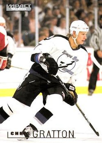 #154 Chris Gratton - Tampa Bay Lightning - 1995-96 SkyBox Impact Hockey