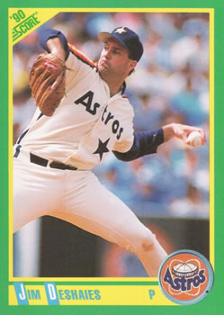 #154 Jim Deshaies - Houston Astros - 1990 Score Baseball