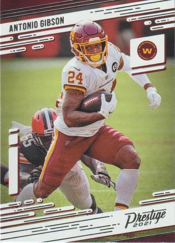 #154 Antonio Gibson - Washington Football Team - 2021 Panini Prestige Football