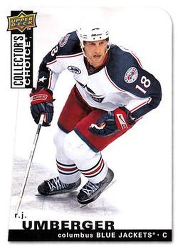 #154 R.J. Umberger - Columbus Blue Jackets - 2008-09 Collector's Choice Hockey