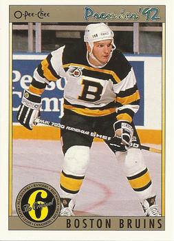 #154 Ken Hodge - Boston Bruins - 1991-92 O-Pee-Chee Premier Hockey