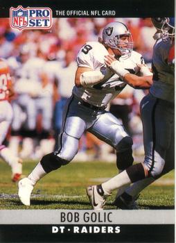 #154 Bob Golic - Los Angeles Raiders - 1990 Pro Set Football