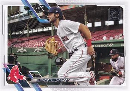 #154 Andrew Benintendi - Boston Red Sox - 2021 Topps Baseball