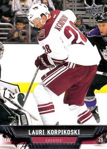 #155 Lauri Korpikoski - Phoenix Coyotes - 2013-14 Upper Deck Hockey