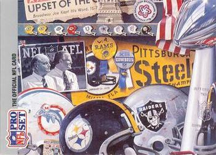 #4 Puzzle 4 - 1990-91 Pro Set Super Bowl XXV Silver Anniversary Football