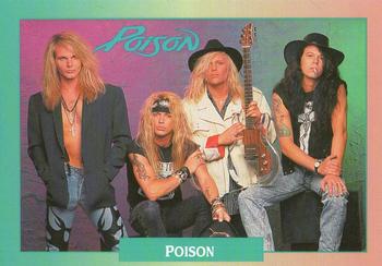 #155 Poison / Checklist - 1991 Brockum Rock Cards