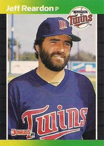 #155 Jeff Reardon - Minnesota Twins - 1989 Donruss Baseball