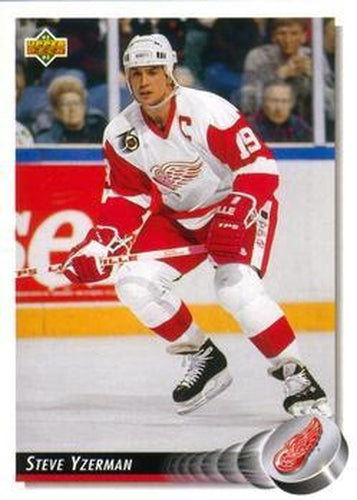 #155 Steve Yzerman - Detroit Red Wings - 1992-93 Upper Deck Hockey