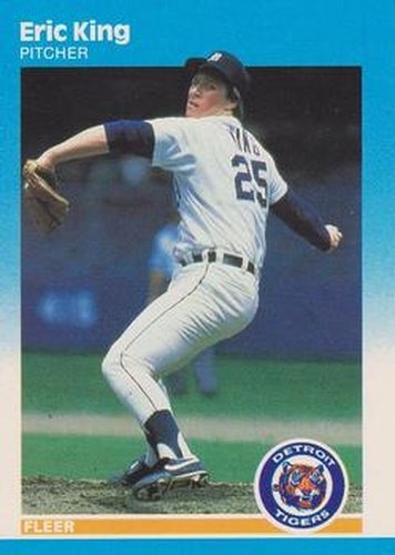 #155 Eric King - Detroit Tigers - 1987 Fleer Baseball