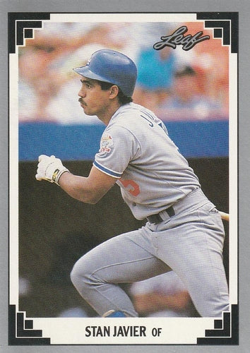 #155 Stan Javier - Los Angeles Dodgers - 1991 Leaf Baseball