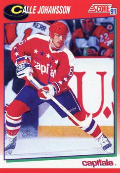 #155 Calle Johansson - Washington Capitals - 1991-92 Score Canadian Hockey