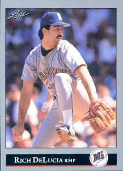 #155 Rich DeLucia - Seattle Mariners - 1992 Leaf Baseball