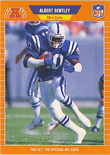 #155 Albert Bentley - Indianapolis Colts - 1989 Pro Set Football