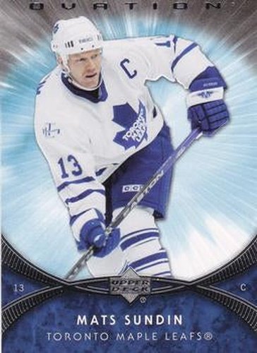 #155 Mats Sundin - Mats Sundin - 2007-08 Upper Deck Ovation Hockey