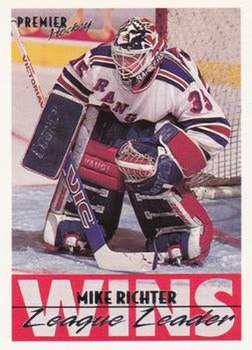 #155 Mike Richter - New York Rangers - 1994-95 O-Pee-Chee Premier Hockey