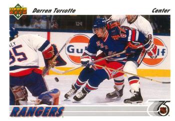 #155 Darren Turcotte - New York Rangers - 1991-92 Upper Deck Hockey