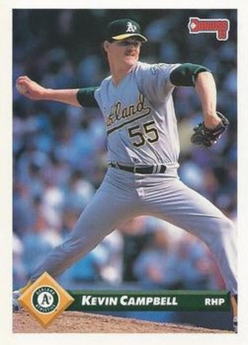 #155 Kevin Campbell - Oakland Athletics - 1993 Donruss Baseball