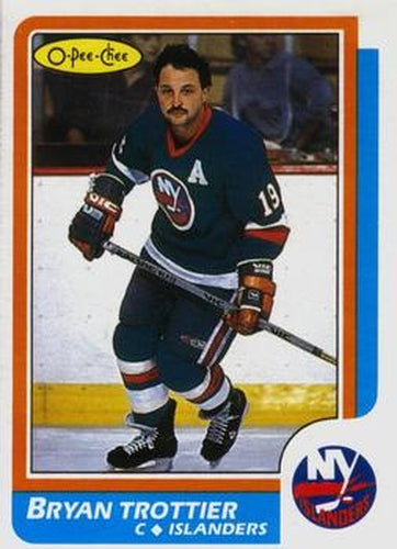 #155 Bryan Trottier - New York Islanders - 1986-87 O-Pee-Chee Hockey