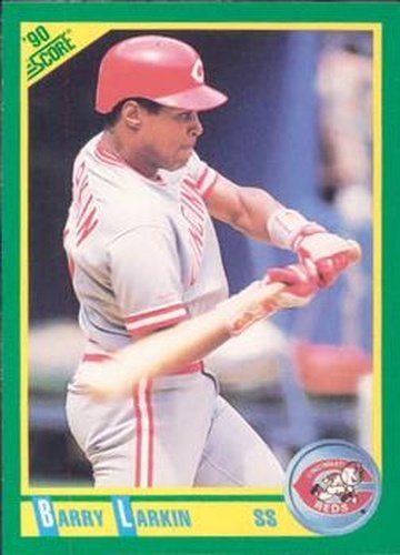 #155 Barry Larkin - Cincinnati Reds - 1990 Score Baseball