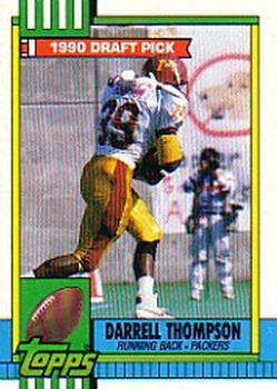 #155 Darrell Thompson - Green Bay Packers - 1990 Topps Football