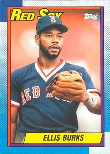 #155 Ellis Burks - Boston Red Sox - 1990 O-Pee-Chee Baseball