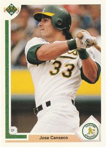 #155 Jose Canseco - Oakland Athletics - 1991 Upper Deck Baseball