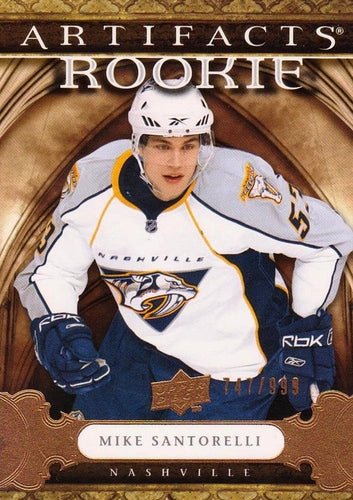 #155 Mike Santorelli - Nashville Predators - 2009-10 Upper Deck Artifacts Hockey