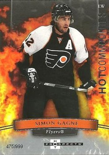 #155 Simon Gagne - Philadelphia Flyers - 2007-08 Fleer Hot Prospects Hockey