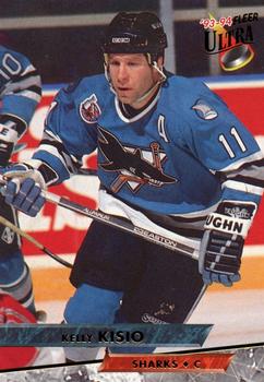 #155 Kelly Kisio - San Jose Sharks - 1993-94 Ultra Hockey