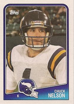 #155 Chuck Nelson - Minnesota Vikings - 1988 Topps Football