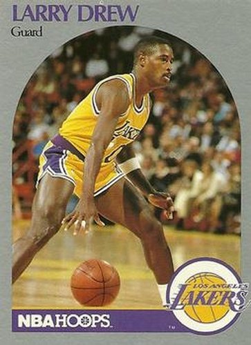 #155 Larry Drew - Los Angeles Lakers - 1990-91 Hoops Basketball