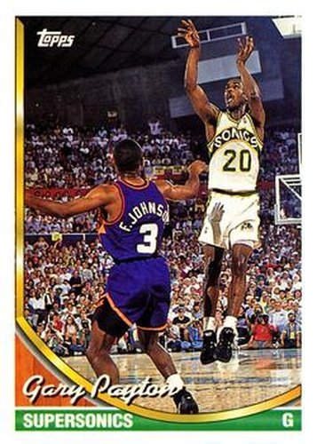 #155 Gary Payton - Seattle SuperSonics - 1993-94 Topps Basketball