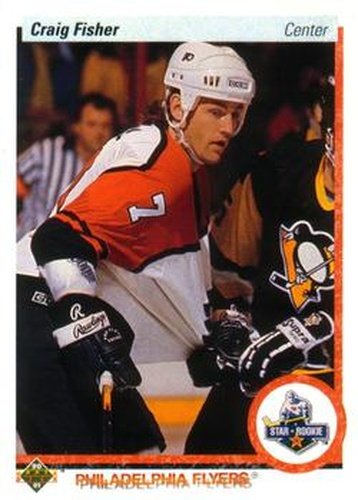 #155 Craig Fisher - Philadelphia Flyers - 1990-91 Upper Deck Hockey