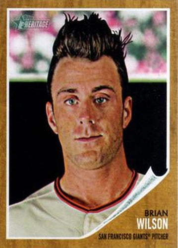 #155 Brian Wilson - San Francisco Giants - 2011 Topps Heritage Baseball