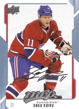 #155 Saku Koivu - Montreal Canadiens - 2008-09 Upper Deck MVP Hockey
