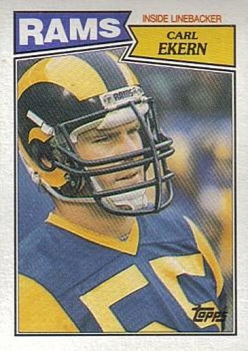 #155 Carl Ekern - Los Angeles Rams - 1987 Topps Football