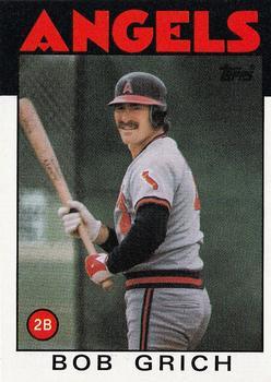 #155 Bob Grich - California Angels - 1986 Topps Baseball